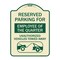 Signmission Reserved Parking for Employee of the Quarter Unauthorized Vehicles Towed Away, A-DES-TG-1824-23110 A-DES-TG-1824-23110 - alternate 1